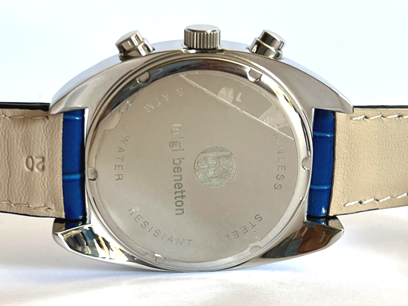 BENETTON Chono ACCIAIO anni 90' NUOVO NOS