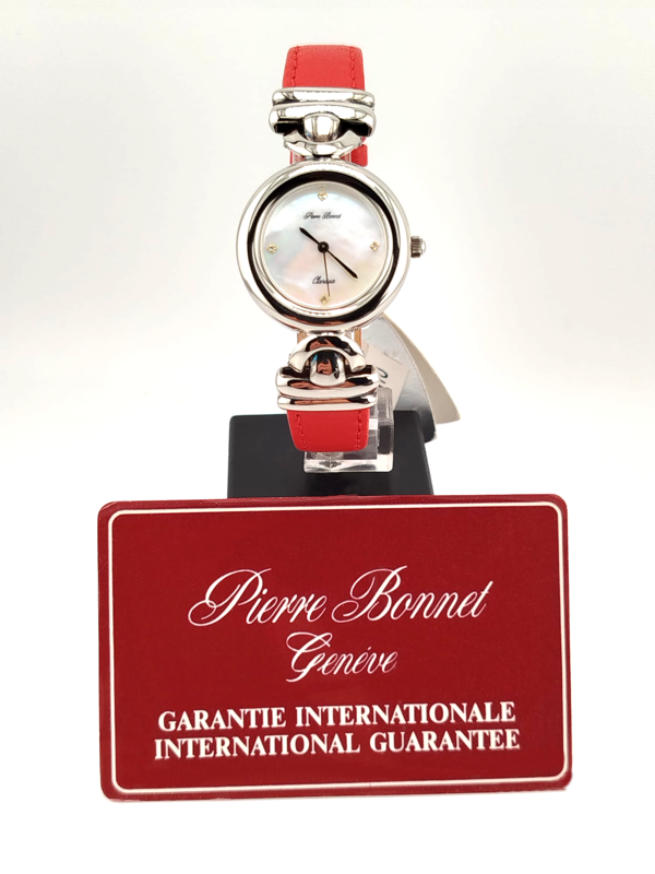 Pierre Bonnet Clarissa Argento 925 Nuovo Full Set - Orologio Donna Elegante