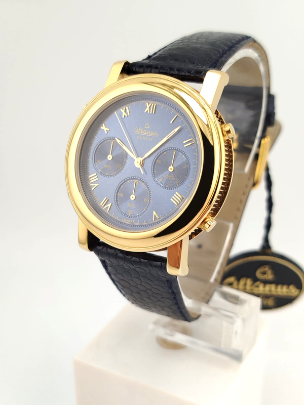 Altanus Genève Orologio Chrono anni 80' NOS Nuovo Full Set