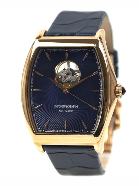 Emporio Armani Classic ARS3353 — Automatico Swiss Made, Bilanciere a Vista, Cassa Rose Gold, Nuovo Full Set