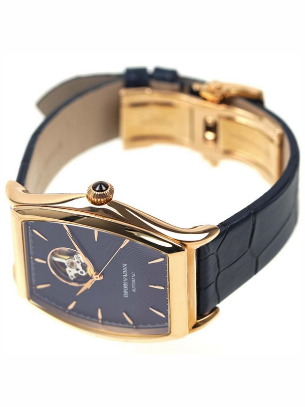 Emporio Armani Classic ARS3353 — Automatico Swiss Made, Bilanciere a Vista, Cassa Rose Gold, Nuovo Full Set