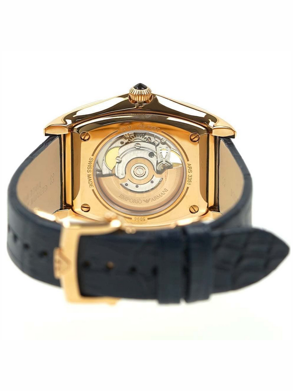 Emporio Armani Classic ARS3353 — Automatico Swiss Made, Bilanciere a Vista, Cassa Rose Gold, Nuovo Full Set