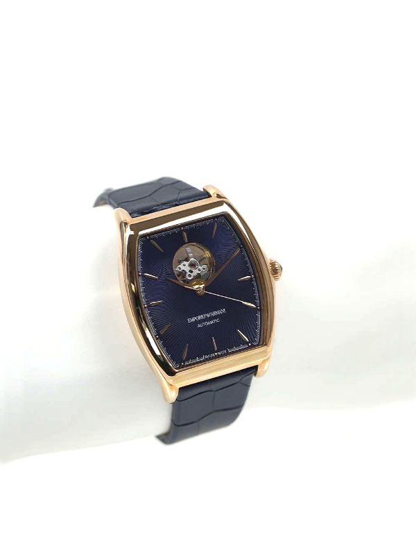 Emporio Armani Classic ARS3353 — Automatico Swiss Made, Bilanciere a Vista, Cassa Rose Gold, Nuovo Full Set