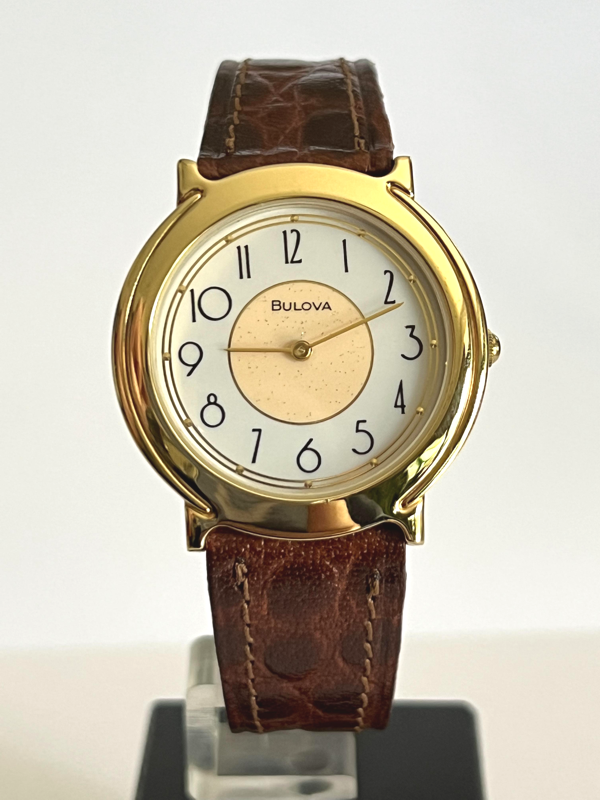 Bulova orologio Donna Vintage anni 80' NOS Nuovo perfetto come Regalo di Natale