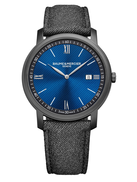 Baume & Mercier Classima MOA10780 — Quadrante Blu, Cassa ADLC 42mm, NUOVO