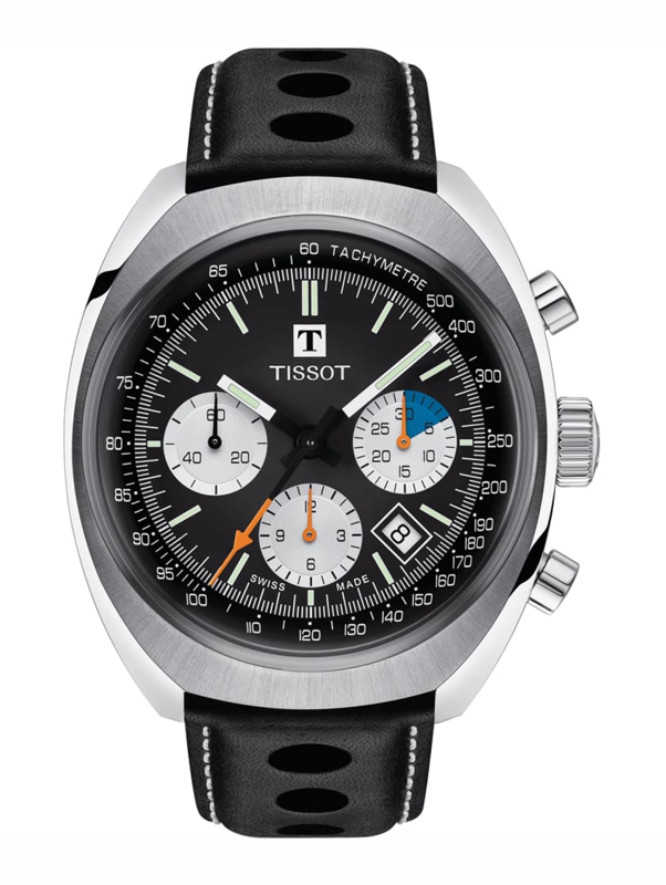 Tissot Heritage 1973 Chronograph Nero 43mm Automatico NUOVO