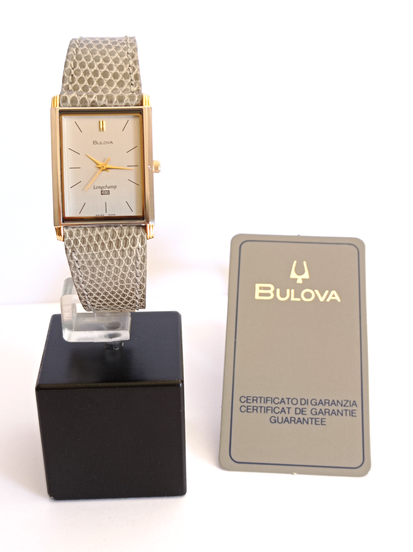 Bulova Tank Special Edition LongChamp Nuovo NOS