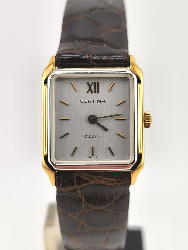 Certina Tank mini Vintage donna anni 70' NOS Nuovo Full Set