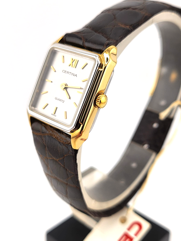 Certina Tank mini Vintage donna anni 70' NOS Nuovo Full Set