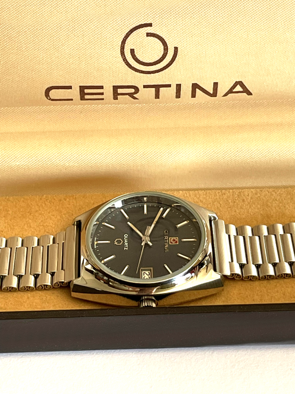 Certina Date orologio Vintage anni 70 very rare watch man watches New Nuovo NOS