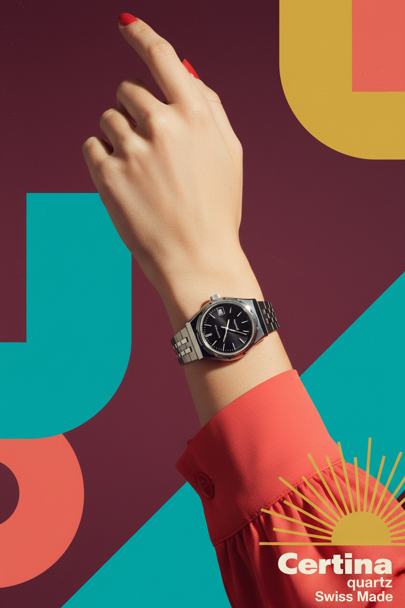 Certina Quartz – Anni '70 Colori Vivaci