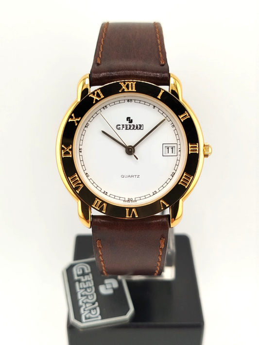 G.FERRARI Vintage Anni 80' NOS con Scatola Originale - Swiss Made
