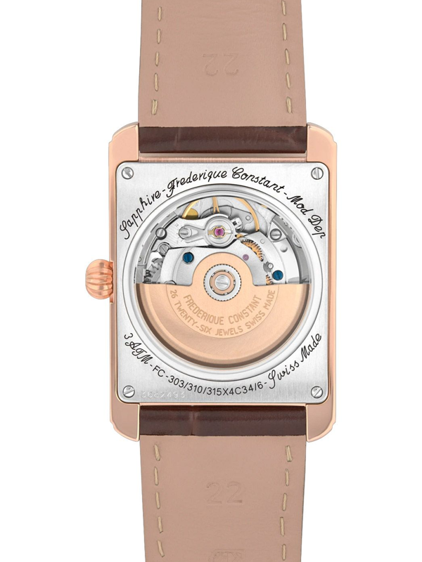 Frédérique Constant Classics Carrée Automatic FC-303V4C24 — Nuovo, Full Set
