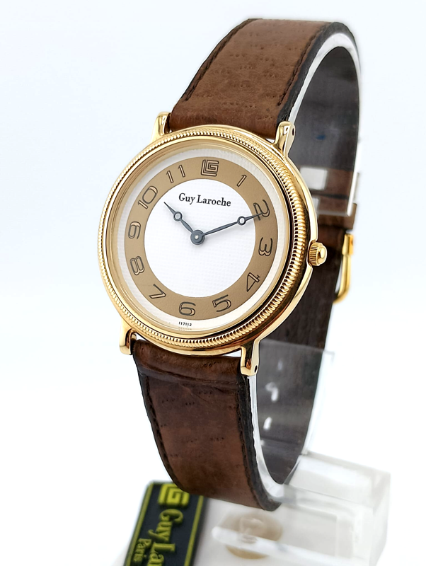 Guy Laroche Paris Vintage Anni 90 NOS - Orologio Haute Couture Francese Nuovo