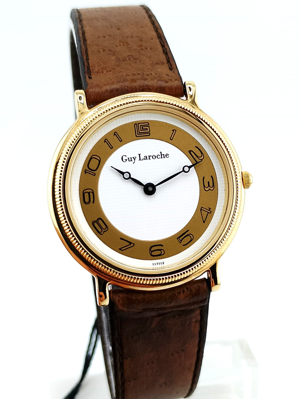 Guy Laroche Paris Vintage Anni 90 NOS - Orologio Haute Couture Francese Nuovo