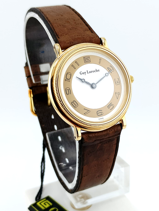 Guy Laroche Paris Vintage Anni 90 NOS - Orologio Haute Couture Francese Nuovo