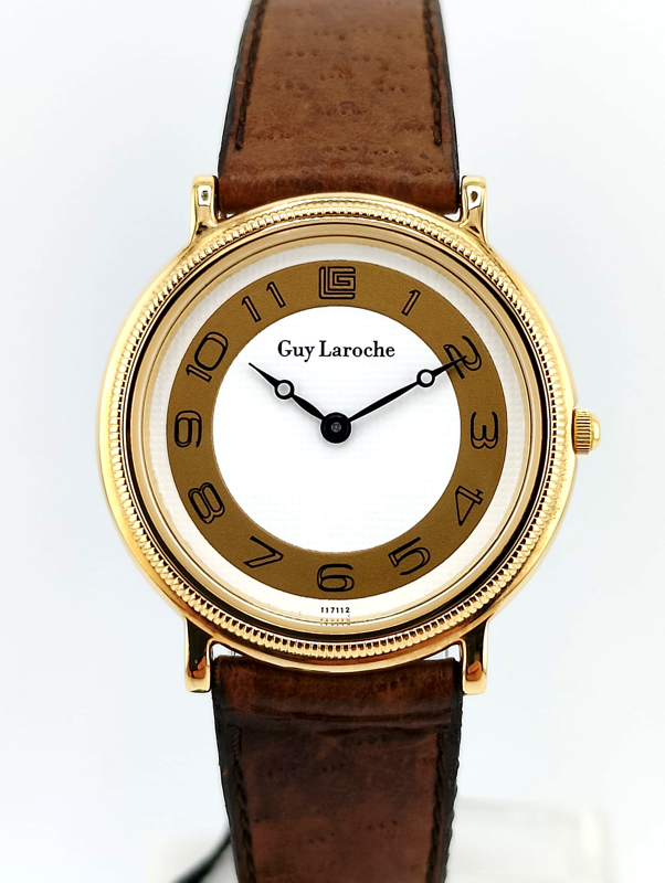 Guy Laroche Paris Vintage Anni 90 NOS - Orologio Haute Couture Francese Nuovo