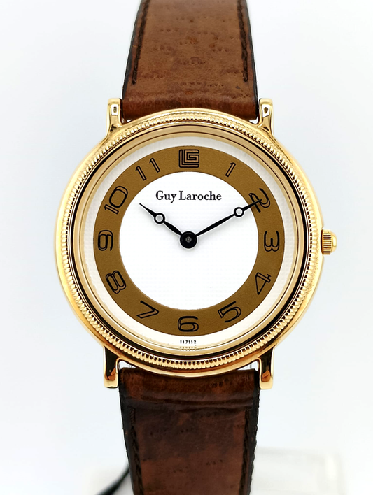 Guy Laroche Paris Vintage Anni 90 NOS - Orologio Haute Couture Francese Nuovo