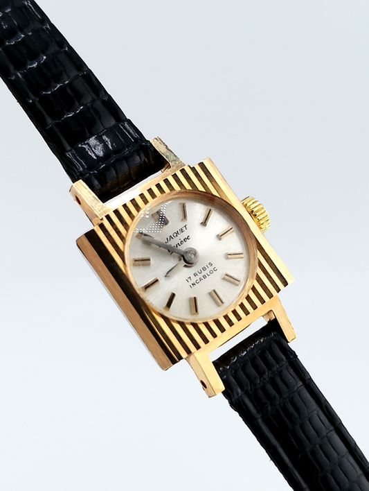 Jaquet Genevè mini orologio da Donna New Old Stock 1960's NUOVO NOS