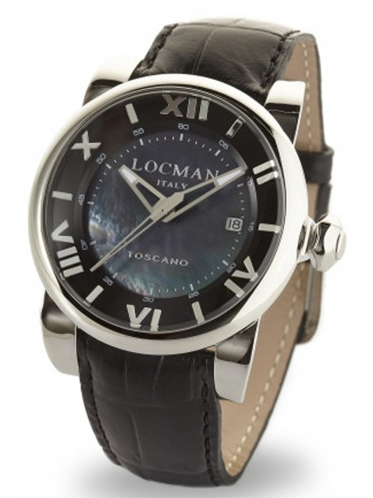 Locman Toscano Automatico Ref. 590 da uomo — Cassa Acciaio, Quadrante Madreperla | Nuovo con Box