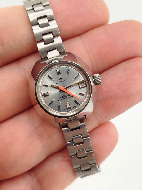 Lorenz Lady Automatico Steel Ref. 64202 NOS Vintage 1970s - NUOVO