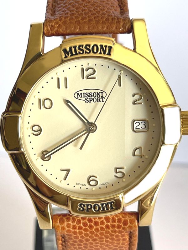 Missoni Sport Gold Dial NOS Nuovo Vintage Full Set