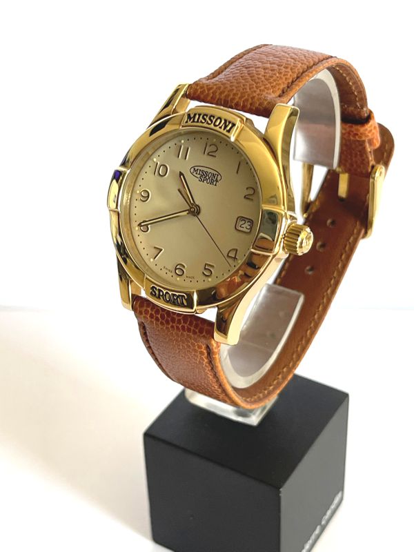 Missoni Sport Gold Dial NOS Nuovo Vintage Full Set