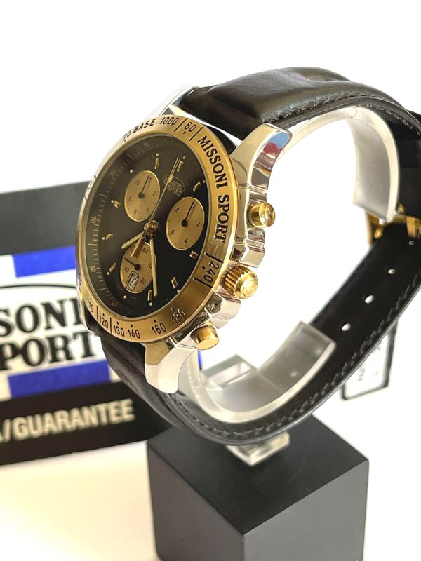 Orologio Missoni Sport Chrono Black Dial NOS Nuovo