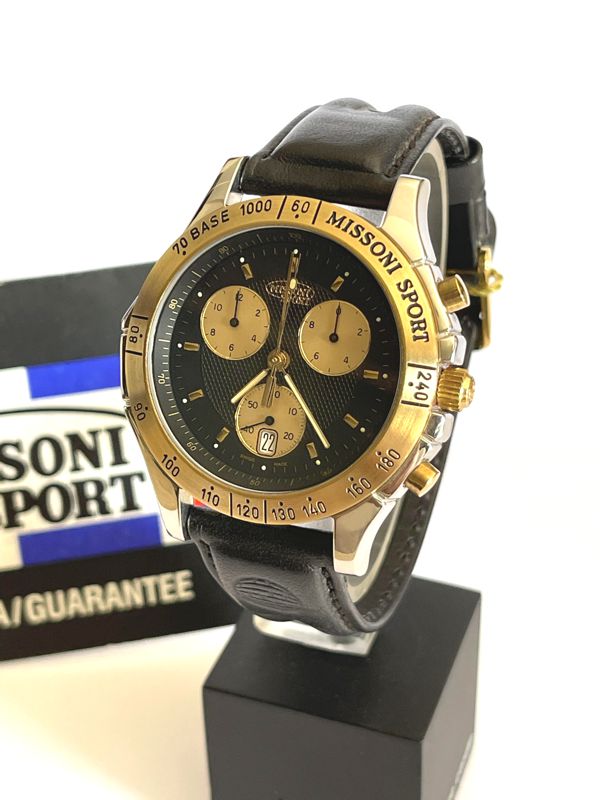 Orologio Missoni Sport Chrono Black Dial NOS Nuovo