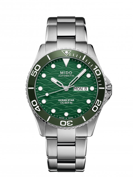 MIDO Ocean Star 200C Verde — Lunetta in Ceramica, 42mm, 200m | M042.430.11.091.00