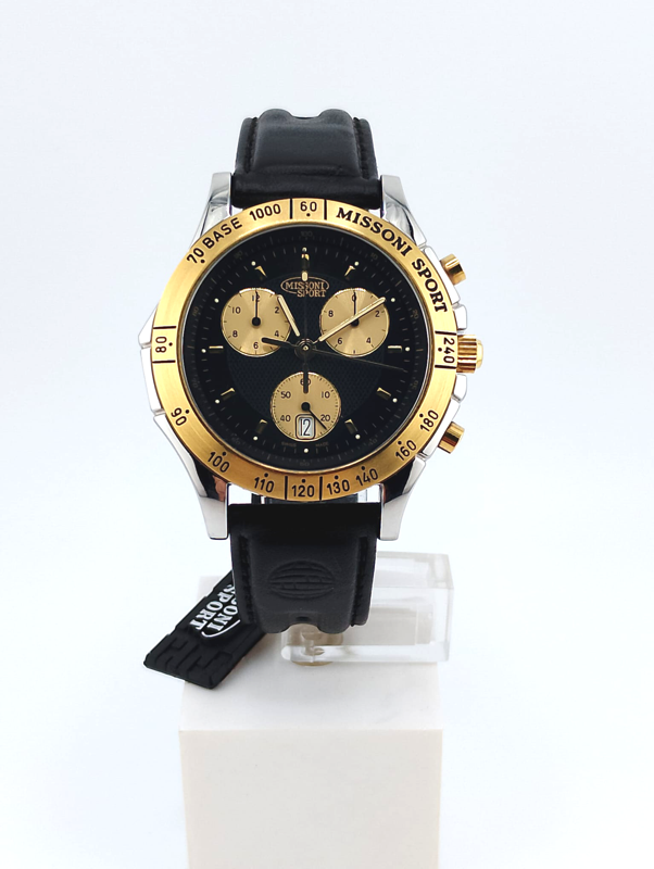 Missoni Sport Chrono Swiss Made NOS Full Set - Orologio Vintage Nuovo