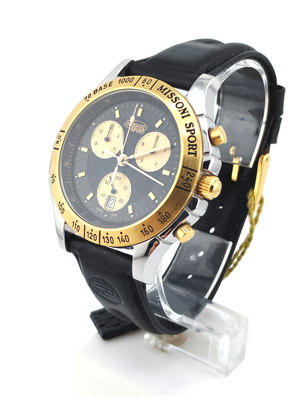 Missoni Sport Chrono Swiss Made NOS Full Set - Orologio Vintage Nuovo