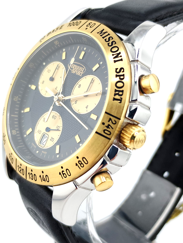 Missoni Sport Chrono Swiss Made NOS Full Set - Orologio Vintage Nuovo