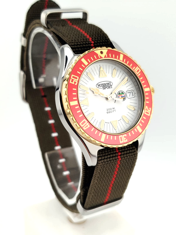 Missoni Sport Diver 200M Mondiali Italia 90 NOS | Orologio Subacqueo Vintage Full Set