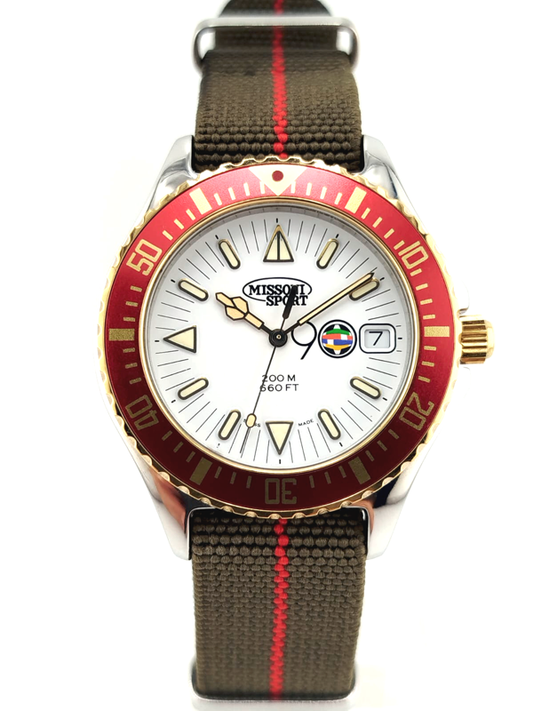 Missoni Sport Diver 200M Mondiali Italia 90 NOS | Orologio Subacqueo Vintage Full Set