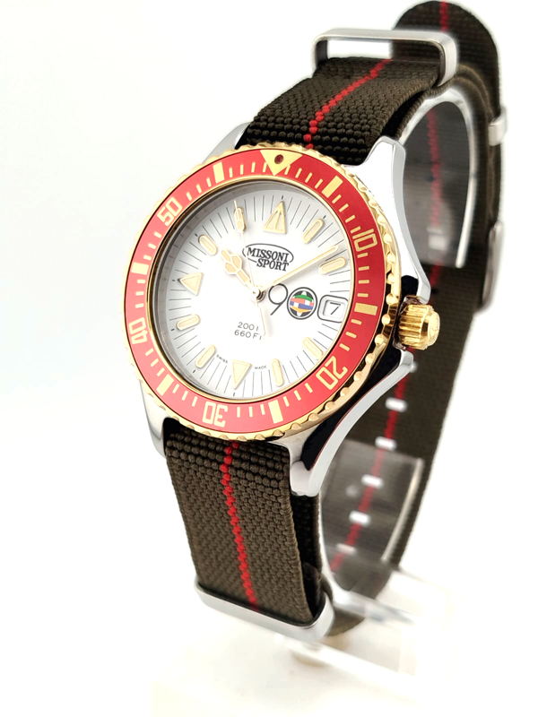 Missoni Sport Diver 200M Mondiali Italia 90 NOS | Orologio Subacqueo Vintage Full Set