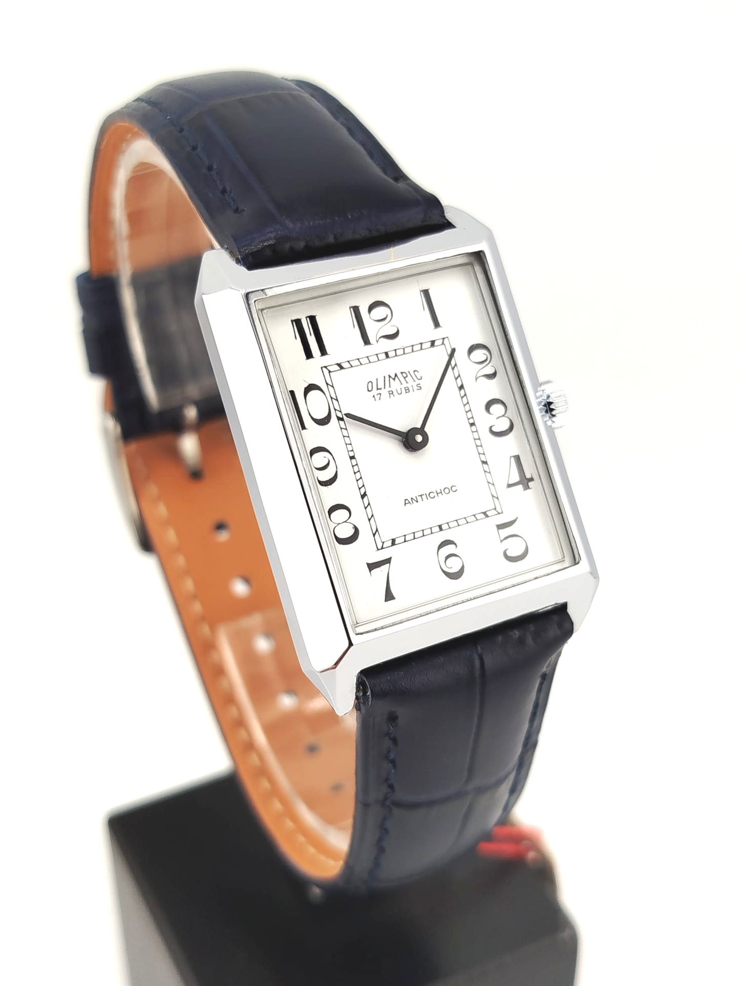 Olimpic Tank Orologio Anni '70 NOS - Movimento Manuale Antichoc - Raro Vintage