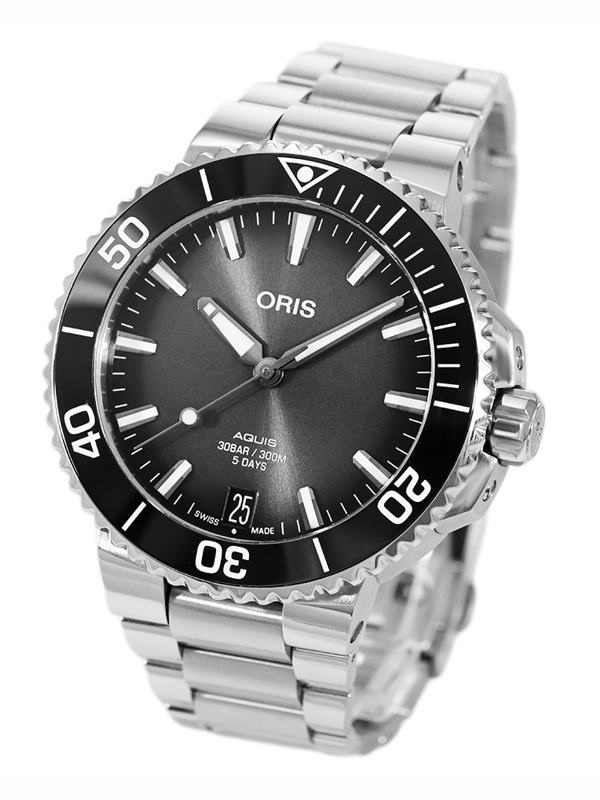 Aquis Date Calibre 400 Acciaio Automatico NUOVO Full Set