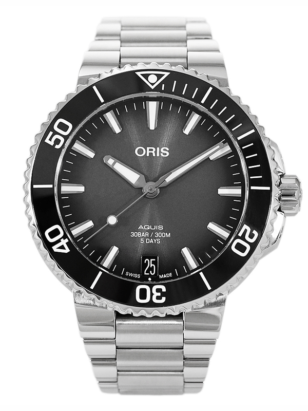 Aquis Date Calibre 400 Acciaio Automatico NUOVO Full Set