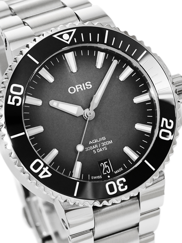 Aquis Date Calibre 400 Acciaio Automatico NUOVO Full Set