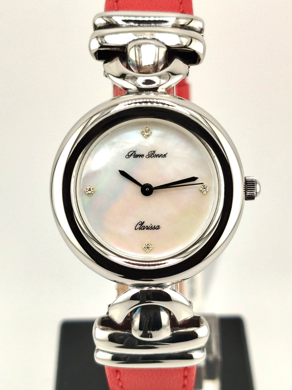 Pierre Bonnet Clarissa Argento 925 Nuovo Full Set - Orologio Donna Elegante
