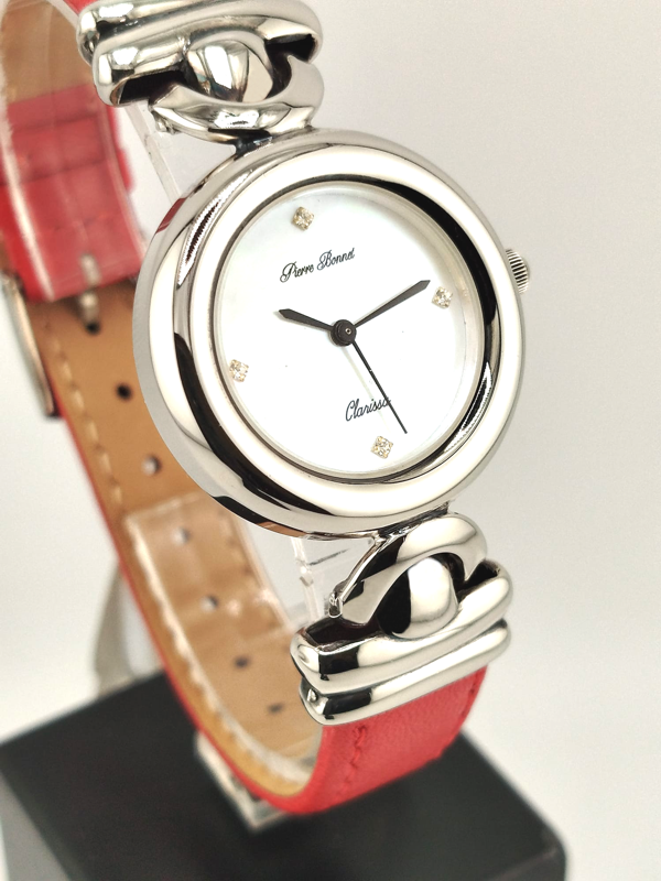 Pierre Bonnet Clarissa Argento 925 Nuovo Full Set - Orologio Donna Elegante