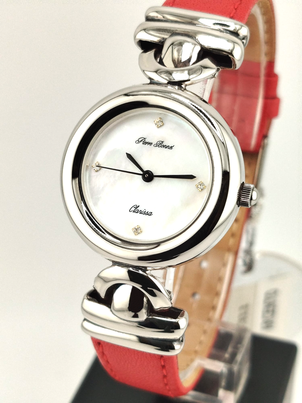 Pierre Bonnet Clarissa Argento 925 Nuovo Full Set - Orologio Donna Elegante