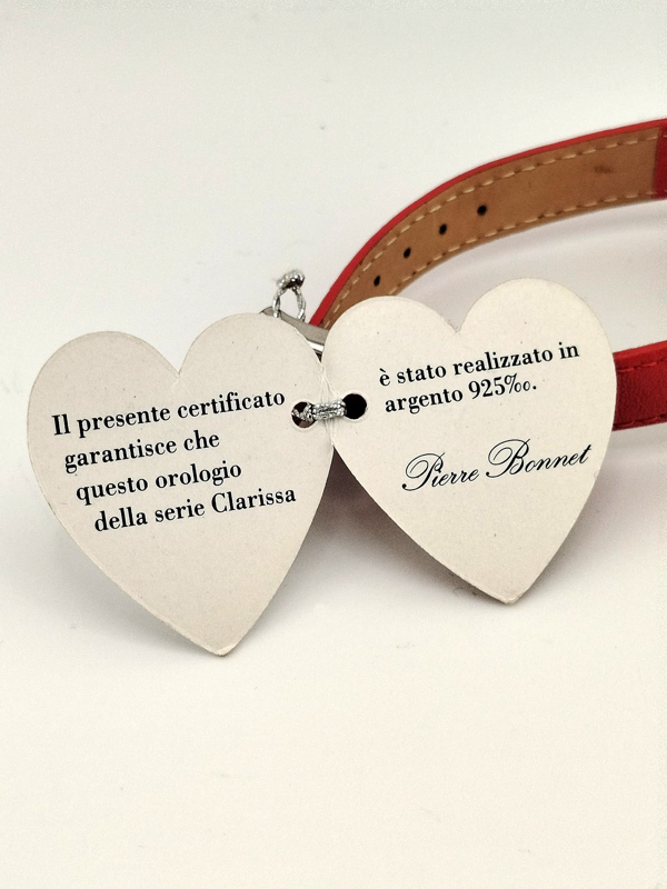 Pierre Bonnet Clarissa Argento 925 Nuovo Full Set - Orologio Donna Elegante