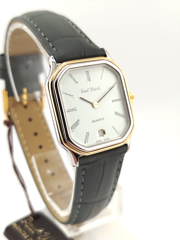 Paul Watch Chocolate Swiss Vintage 90s New NOS 