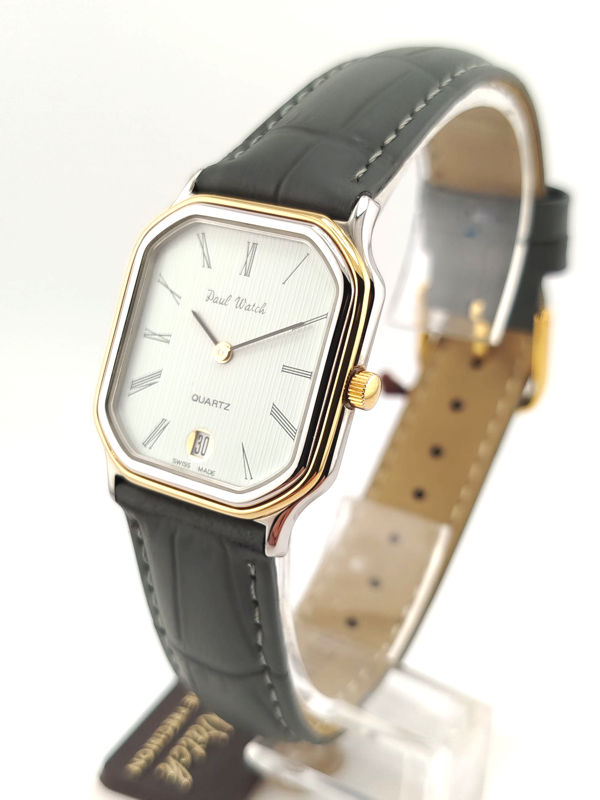 Paul Watch Chocolate Swiss Vintage 90s New NOS 