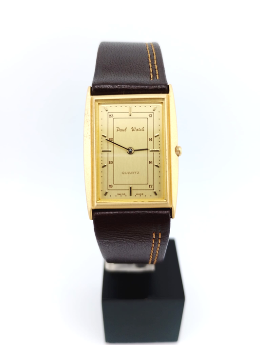 Paul Watch Tank Swiss Made Vintage Nuovo NOS