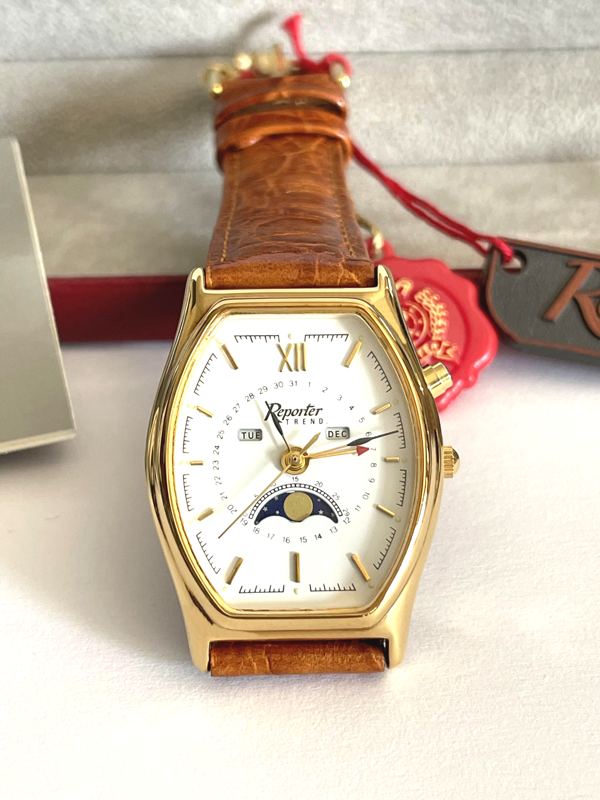 Reporter Tank Moon Phase Vintage NEW NOS Full Set 12 Month Warranty