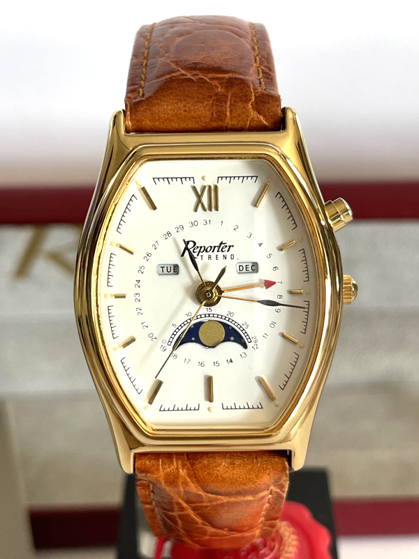 Reporter Tank Moon Phase Vintage NEW NOS Full Set 12 Month Warranty