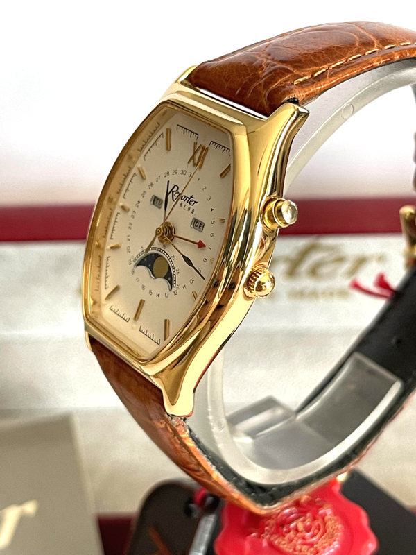 Reporter Tank Moon Phase Vintage NEW NOS Full Set 12 Month Warranty